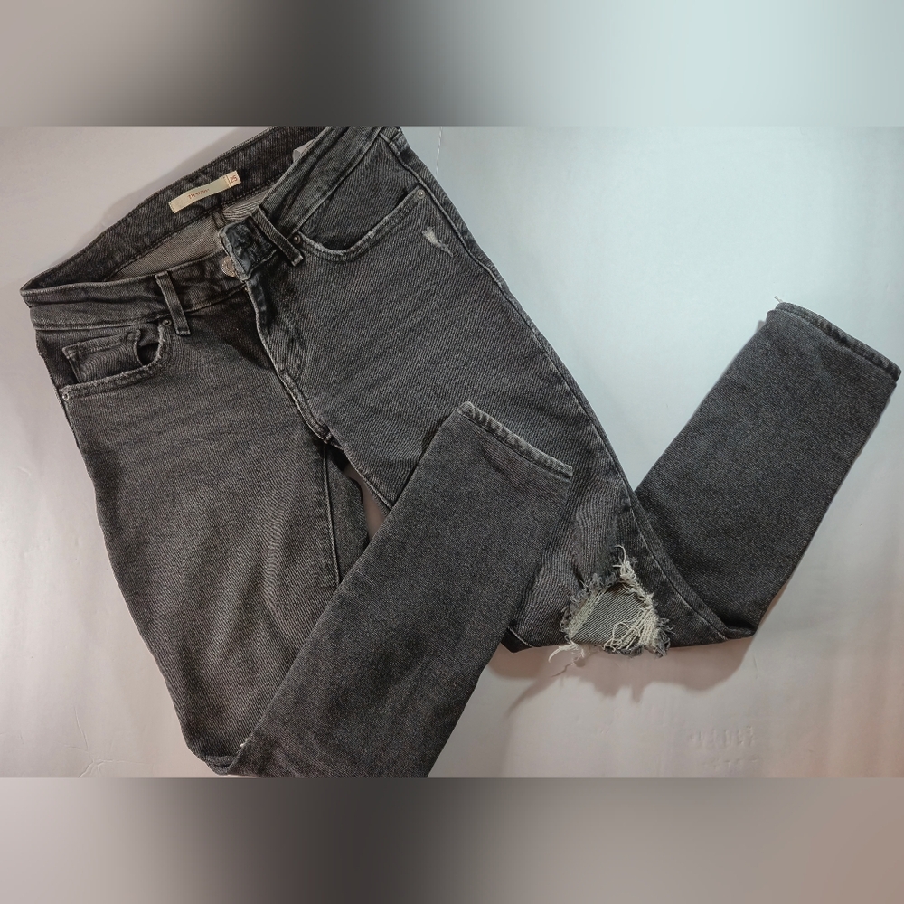 Women's Distressed Gray Jeans Levi's